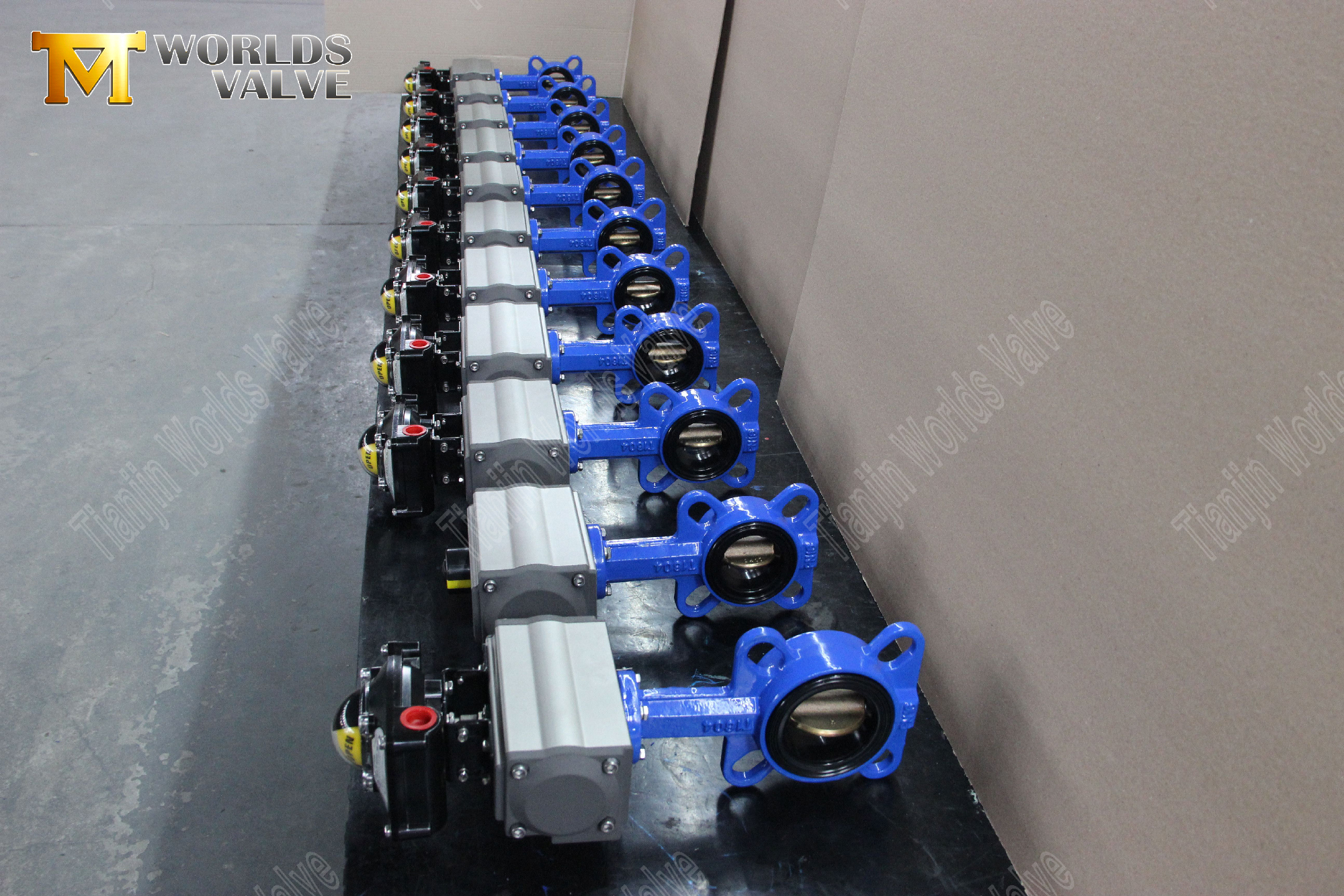Pneumatic Actuated Wafer Butterfly Valve with Limited Switch Pneumatique-témoignage-wafer-butterfly-valves-with-limited-switch-1