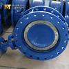AWWA C504 Vanne papillon avec une valve DI Body-Double Offset Butterfly Valve Fabricant