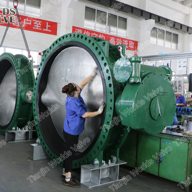 Vannes papillon à double bride DN1950 78 pouces AWWA C504 ClassD ClassE