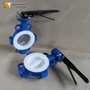 Corps divisé PTFE SS Butfly Valve avec actionnement pneumatique | Efficacité de résistance et d'entretien supérieure à la corrosion