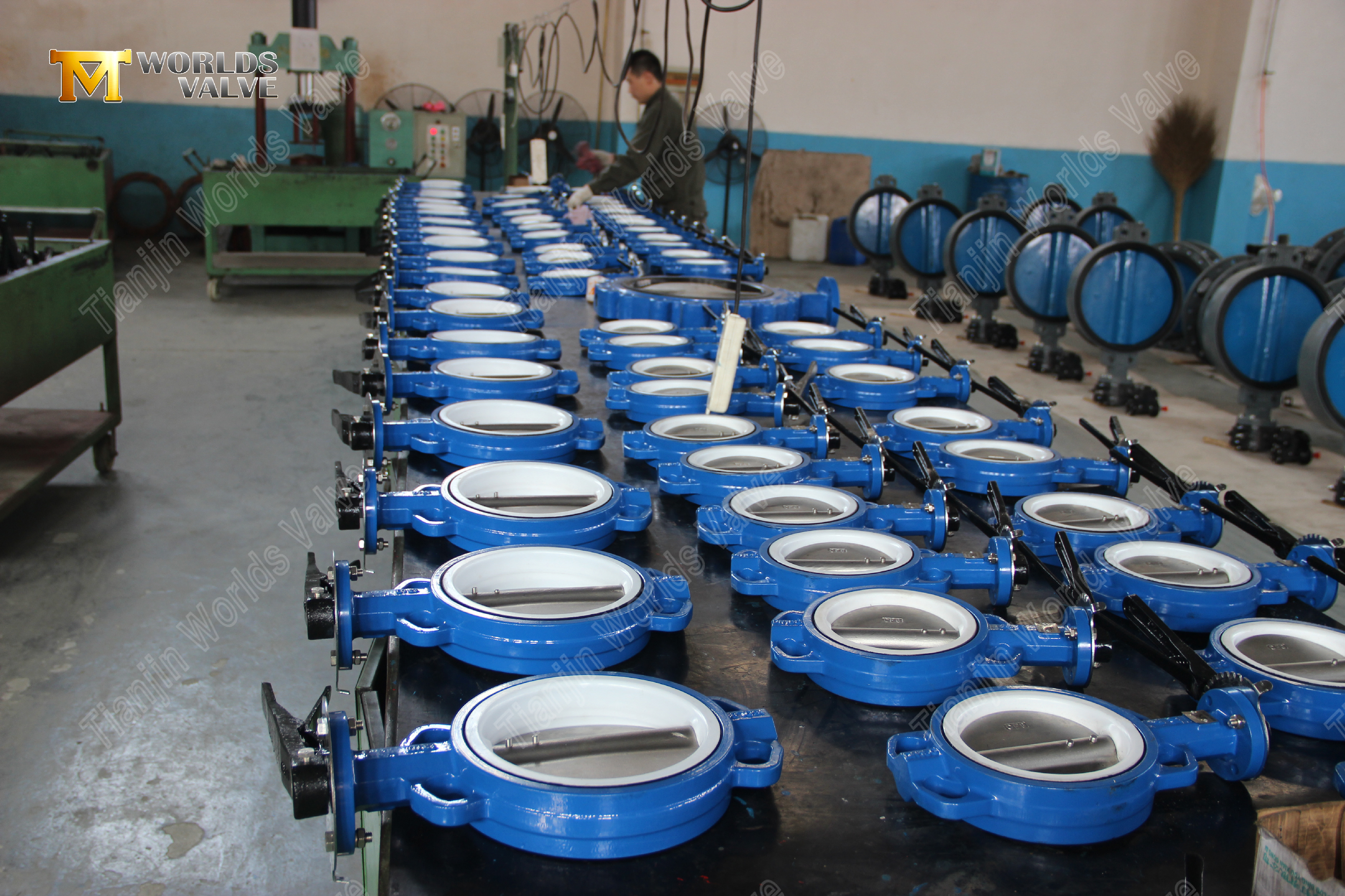 CF8M-Disc-&-PTFE-Seat-Wafer-Butterfly-Valve-with-Hand-Levier-Operation-7