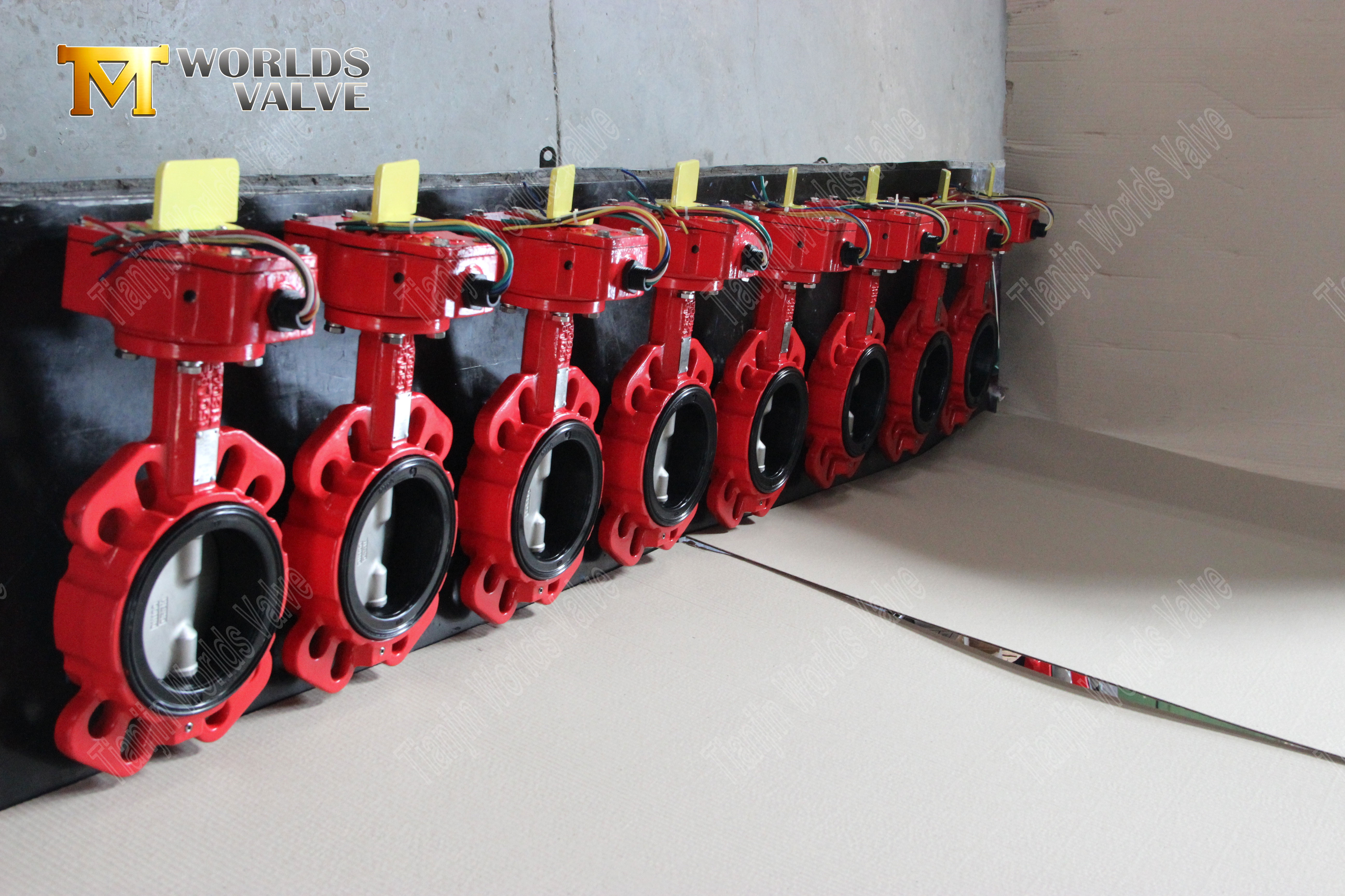 Vanne de papillons de plaquette EPDM avec disque en acier inoxydable (2)