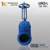 Vanne à tige montante à bride avec siège en EPDM et opérateur de boîte de vitesses