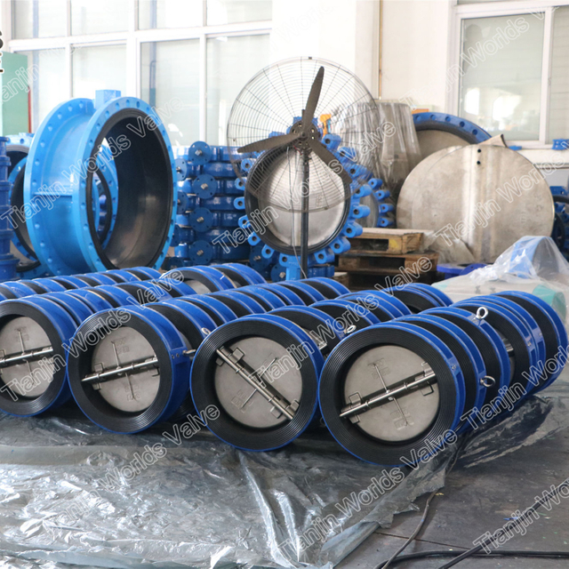 Vannes malléables de contrôle de gaufrette de fonte de revêtement en caoutchouc d'EPDM non Reture