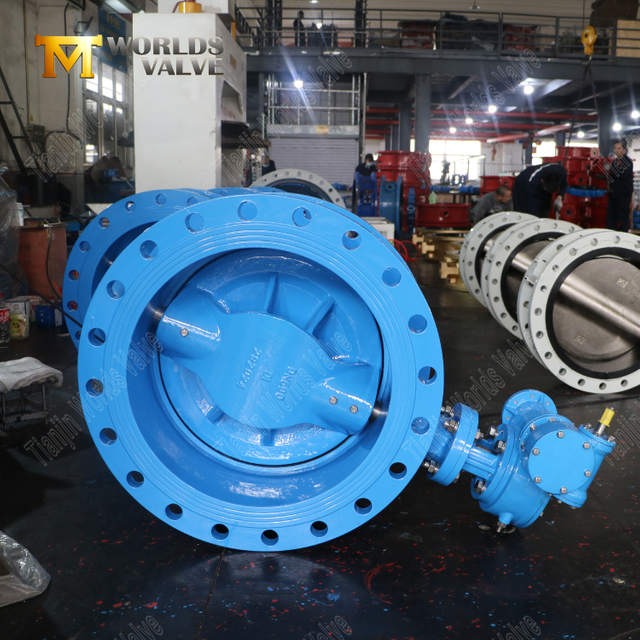 AWWA C504 Vanne papillon avec une valve DI Body-Double Offset Butterfly Valve Fabricant