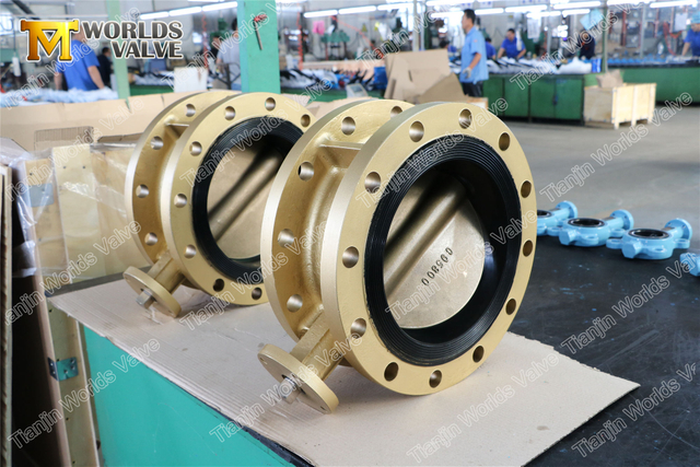 Aluminium Bronze C954 C955 C958 Vannes papillon à double bride pour eau de mer