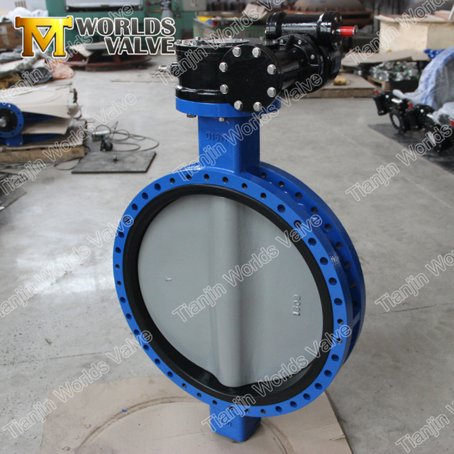 Valves papillons à double bride revêtu de nylon CLASS125 CLASS150
