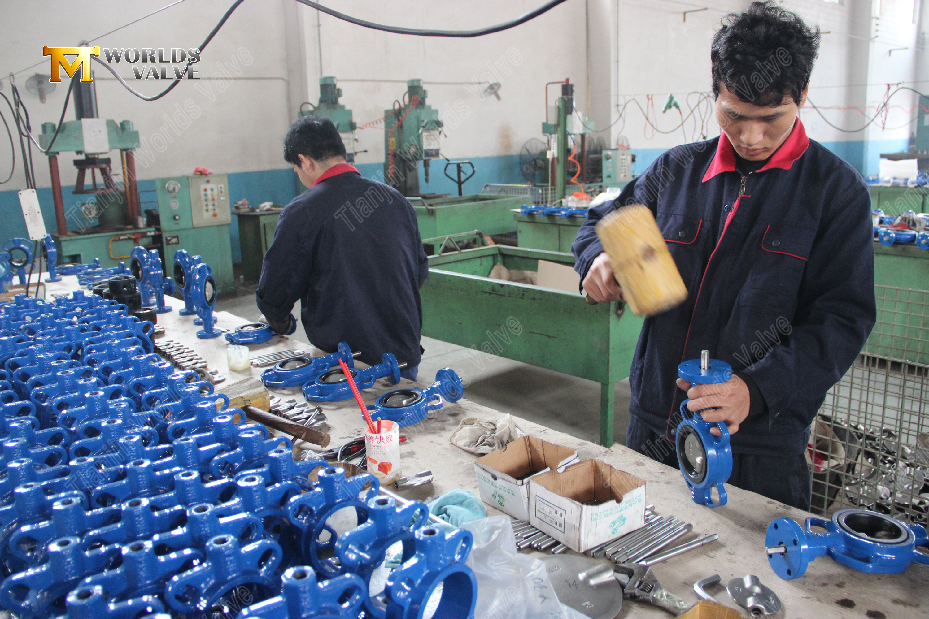 Vanne papillon &agrave; plaquette &agrave; deux tiges avec conception durable actionn&eacute;e par levier de si&egrave;ge en EPDM de secours (9).jpg