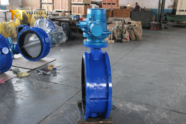 Vannes de papillon motorisé - Vanne papillon à bride double avec actionneur électrique