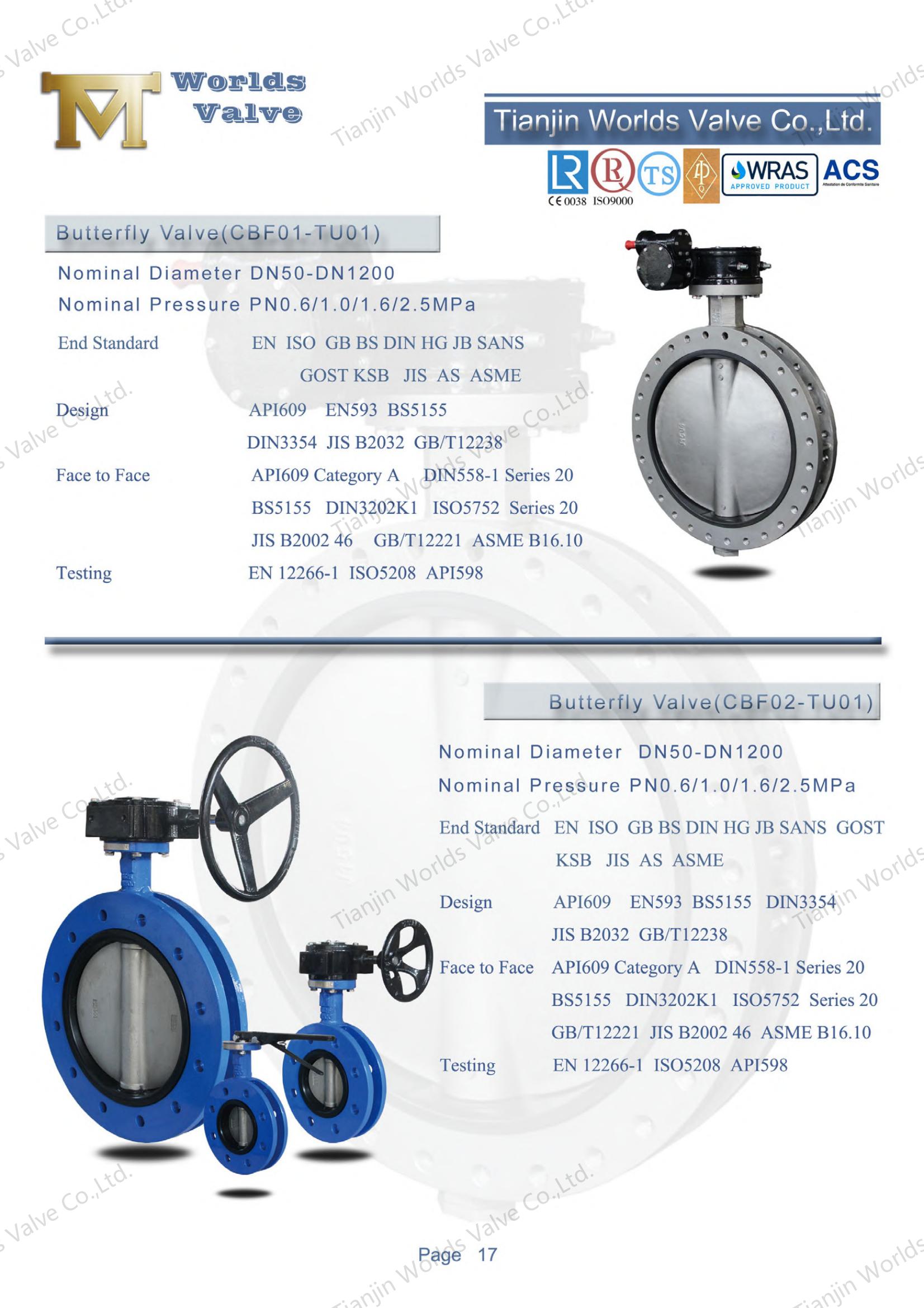 Valve de papillon en forme de U &agrave; &eacute;quipement (1)
