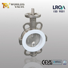 DN100 Valves de papillon DN100 Téflon à plate-forme à plate-forme | Contrôle du débit résistant à la corrosion