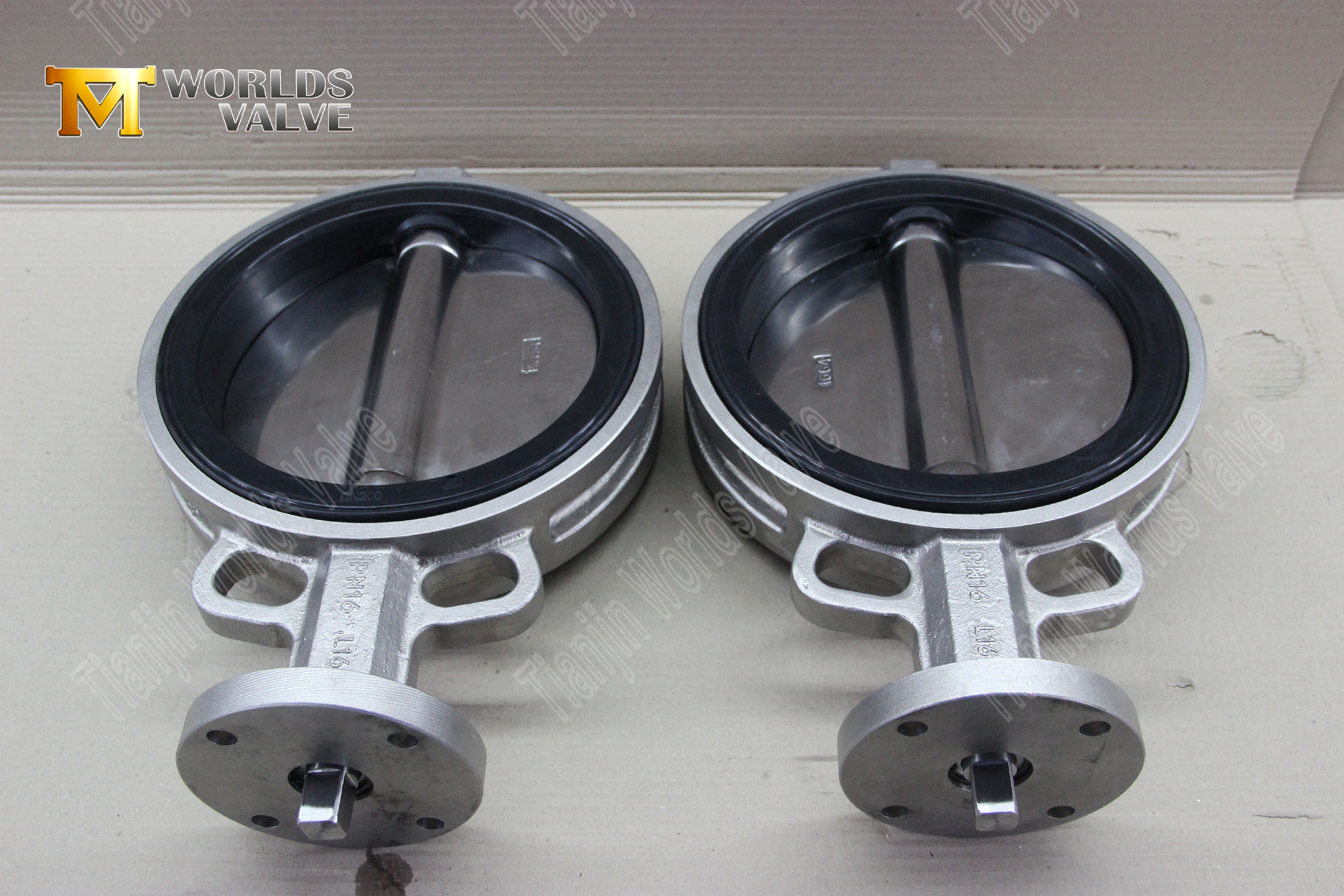 Vanne papillon de type plaquette avec carrosserie en vanne en acier inoxydable et disque-2 (3)