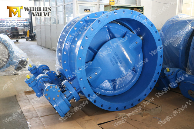 Vanne papillon à double excentrique avec corps et disque en époxy Akzonobel