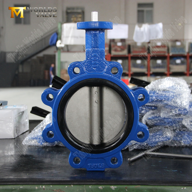 Valve de papillon à haute pression du siège EPDM avec un fabricant de soupape de type Butterfly