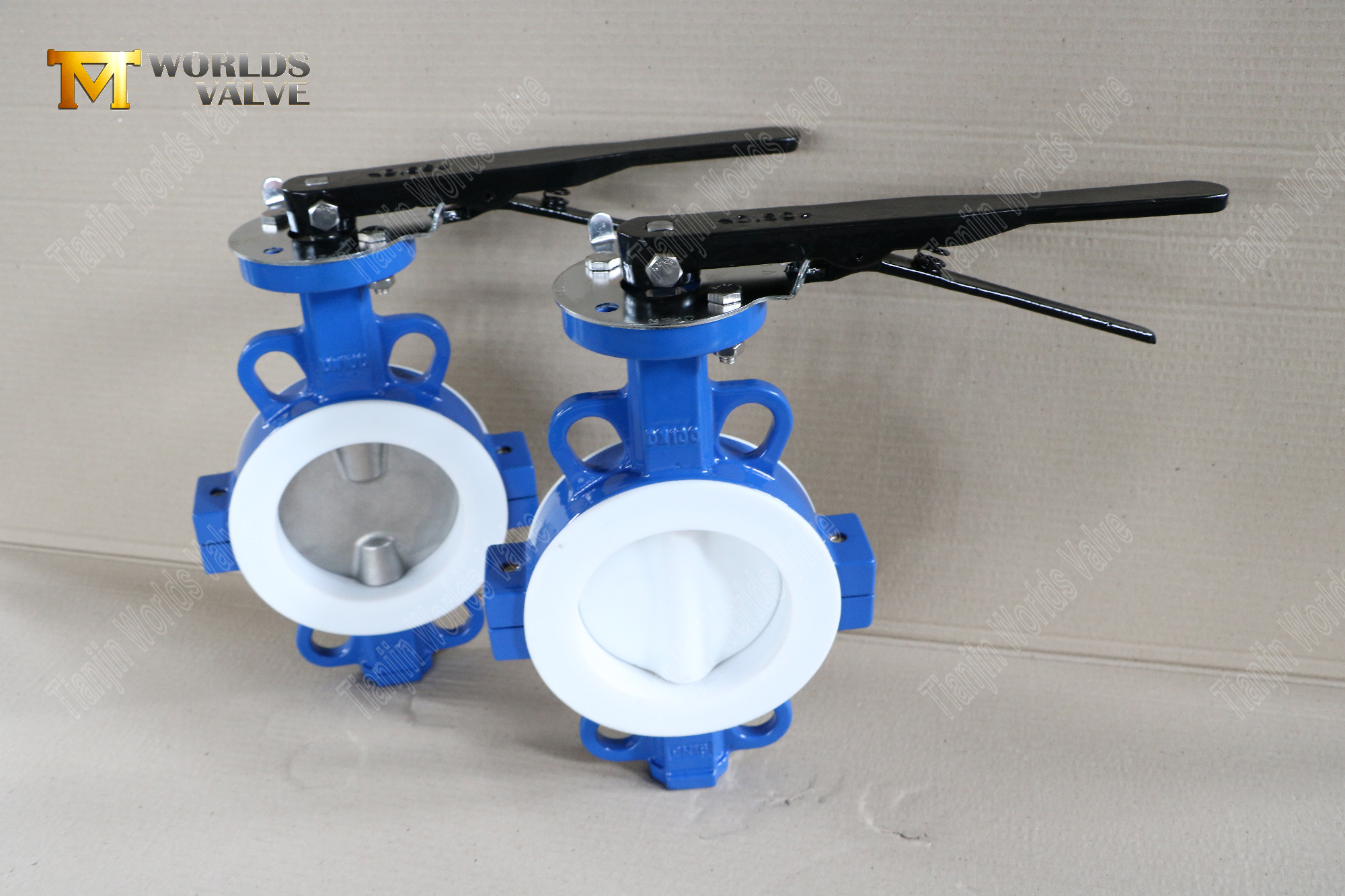 DN100-teflon-lin&eacute;-wafer-split-body-butterfly-valves - corrosion-r&eacute;sistant-fluw-control- (2)