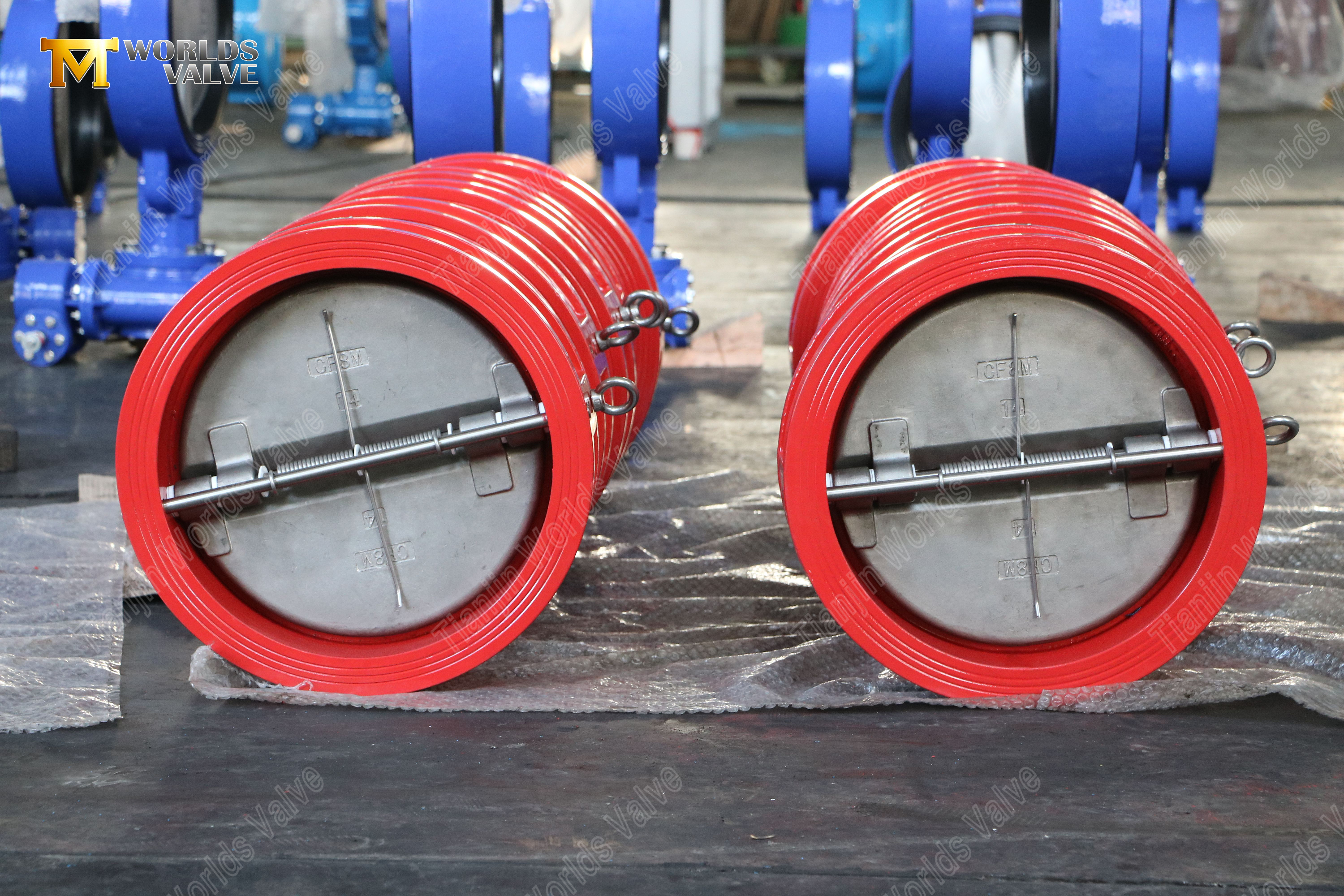 24-DN600-GGG40-Body-CF8M-Disc-Dual-Plate-Wafer-Check-Valve-PN10--Reliable-Valve-Supplier-4