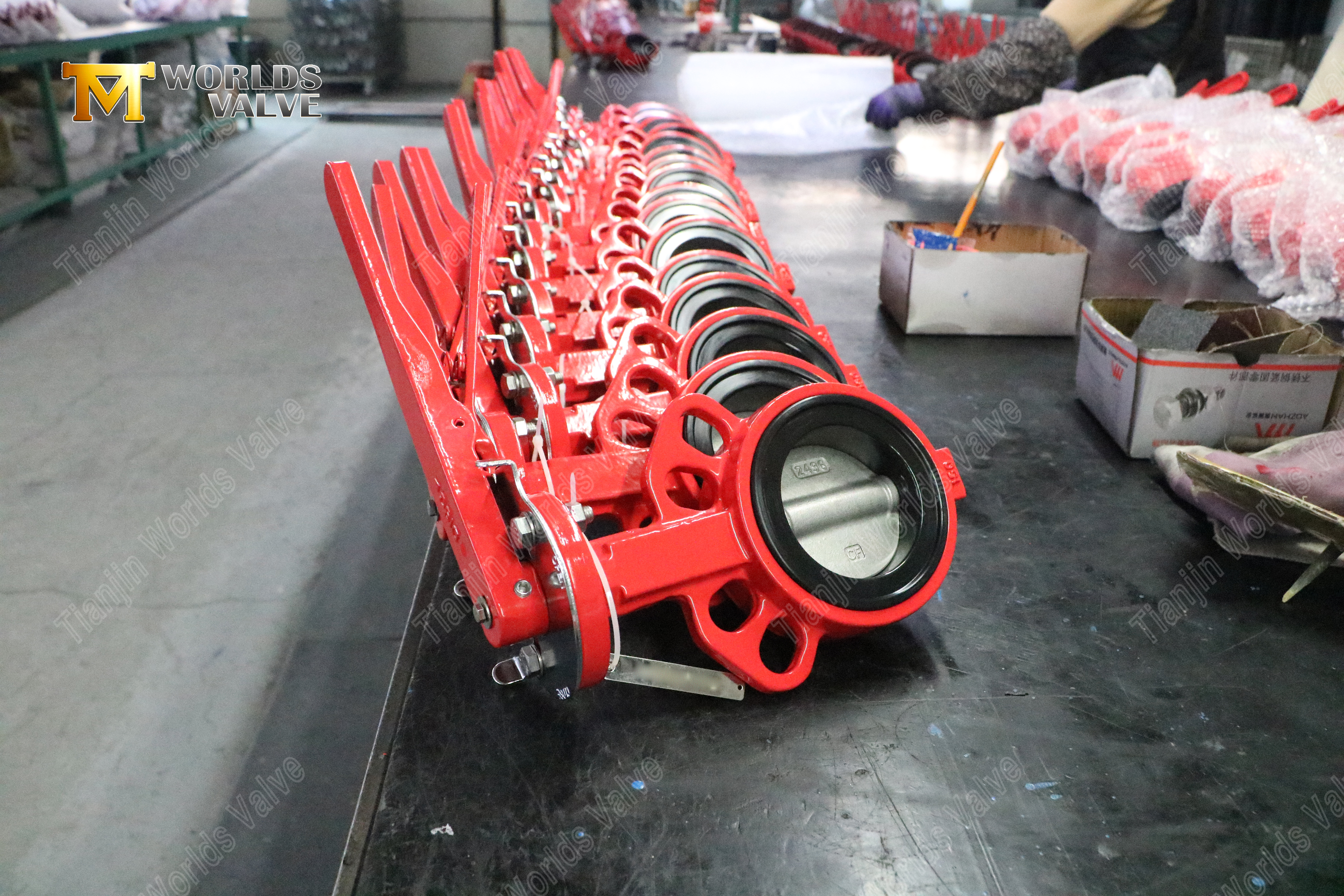 Solution manuelle de fonctionnement rapide de vanne papillon de type plaquette &agrave; levier manuel (6)