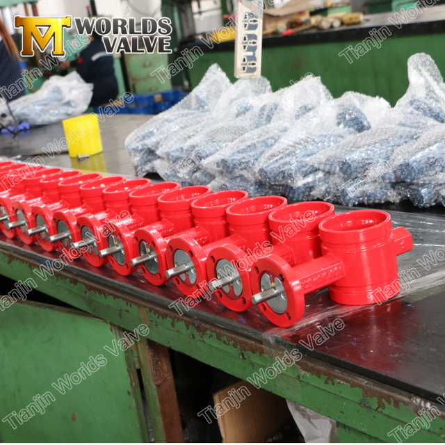 Valves de papillons d'extrémité de vanne de papillon de Chine Fournisseurs pour protection contre le feu