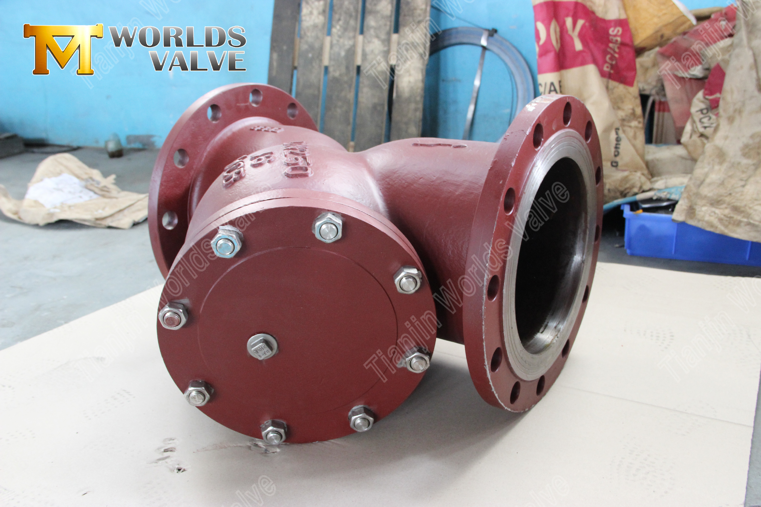 Protection industrielle de pipeline d'acier au carbone de cr&eacute;pine &agrave; bride de type Y WCB (8)