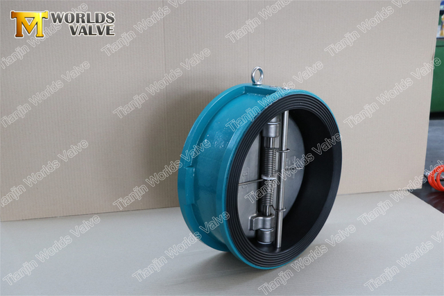 Clapet anti-retour à double plaque à double porte, doublure en caoutchouc EPDM