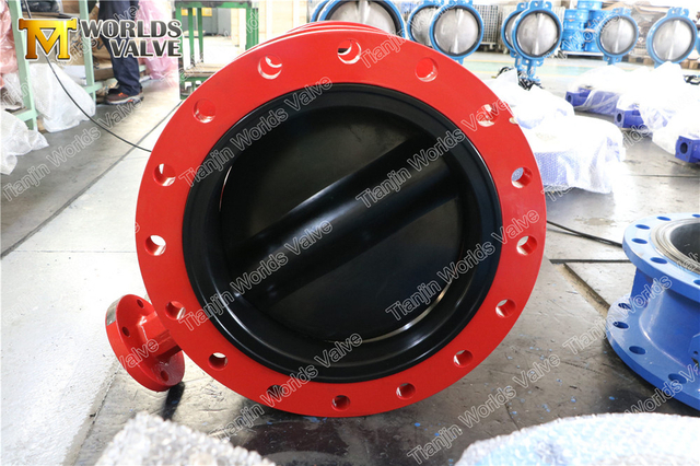 Vannes papillon à double bride enduites de caoutchouc complet OEM