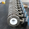 PTFE SIÈGE ET SALVES DE PAPILLE À LA VANIFICATION À LA FLANGE