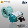 Vannes de papillon double offset avec actionnement pneumatique | Solutions industrielles à bride double