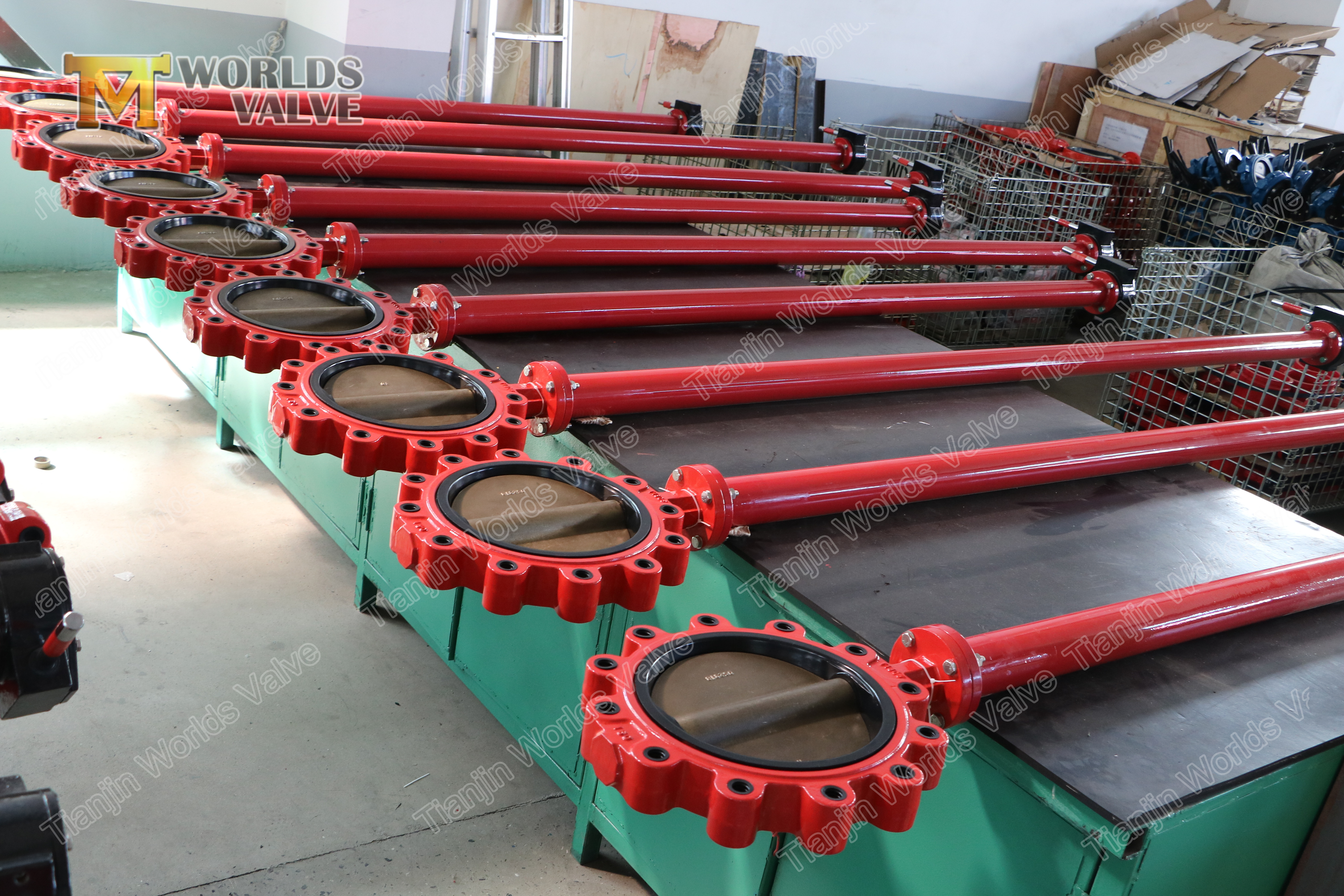 Vanne &agrave; 5 pattes de papillon avec levier &agrave; main