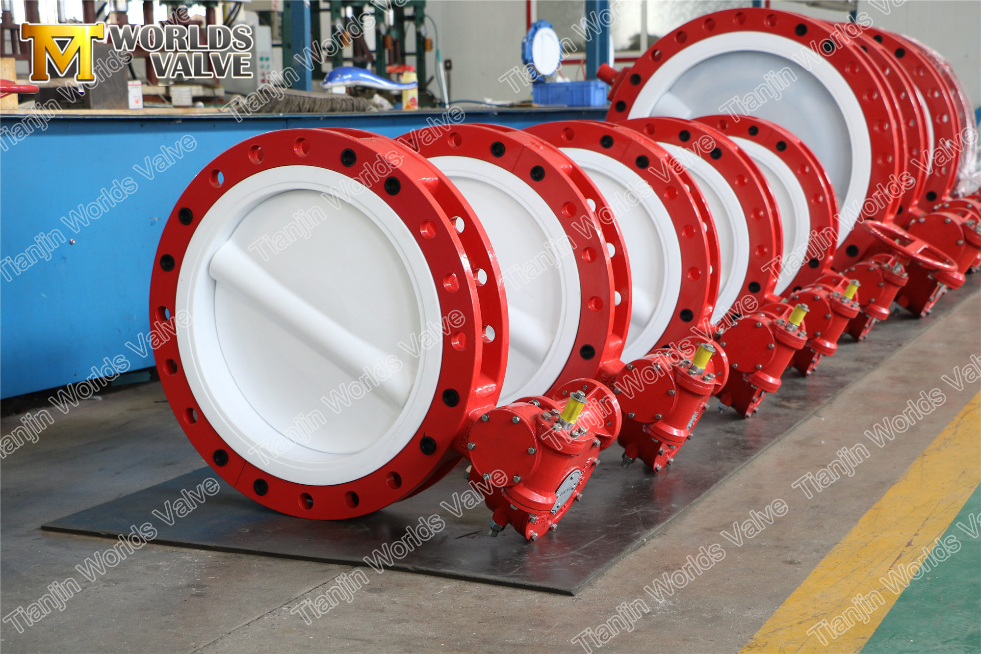 2 Type de doublure PTFE Plein Type Concentric Butterfly Valve
