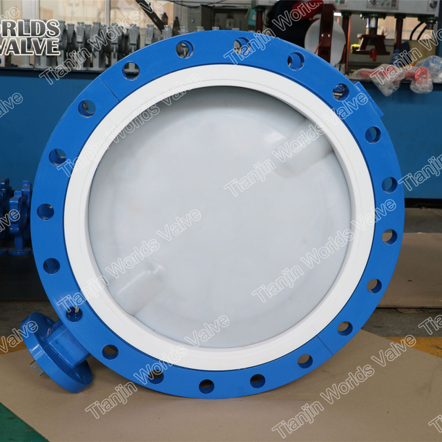 Soupape à papillon PFA pour une solide basique avec certificat FDA