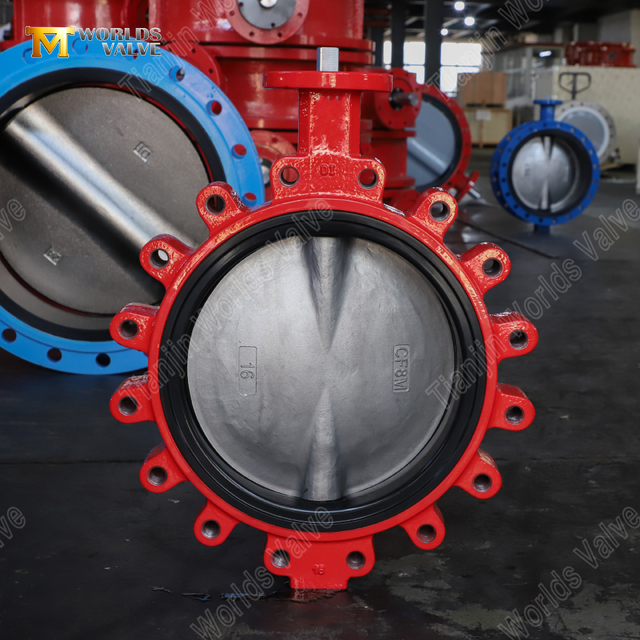 Vanne papillon à cosse avec siège EPDM remplaçable | Disque CF8M DI Corps | Fournisseur OEM