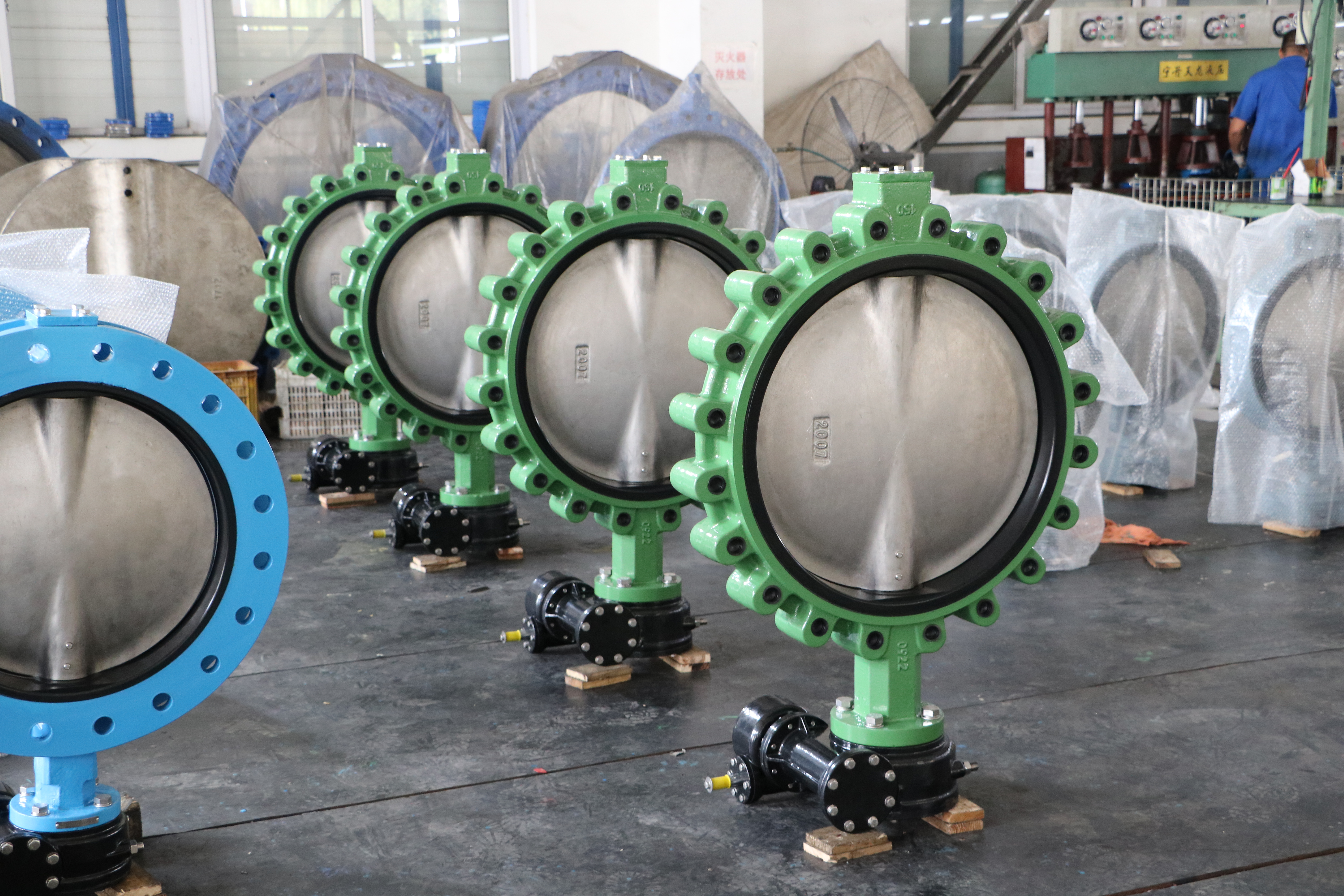 3 vanne de papillon de fer ductile,