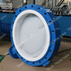 Doublure revêtue PFA Double Butterfly Valves Butterfly Class150 Classe 125