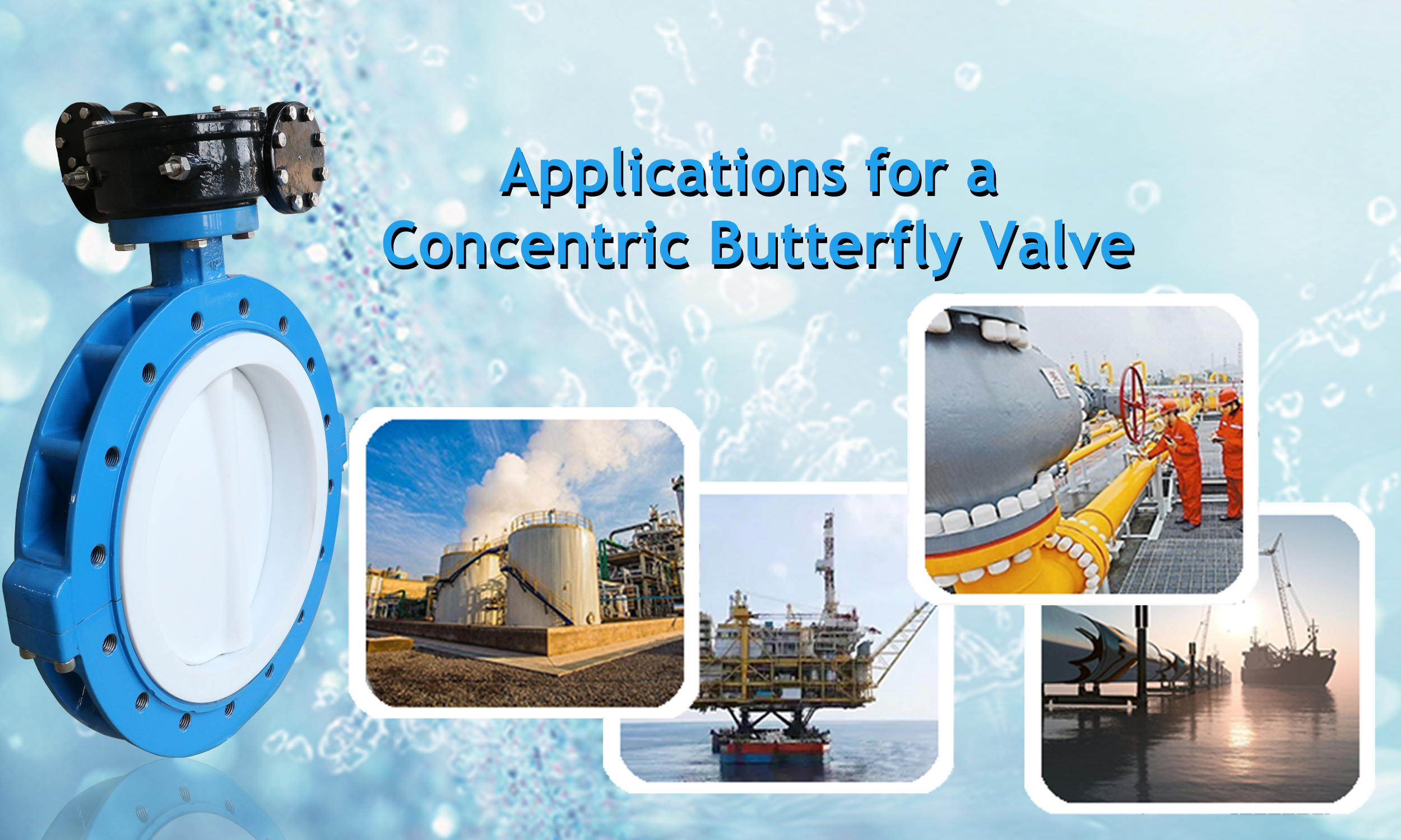 Quelles applications sont les mieux adaptées à l'utilisation d'une valve papillon concentrique?