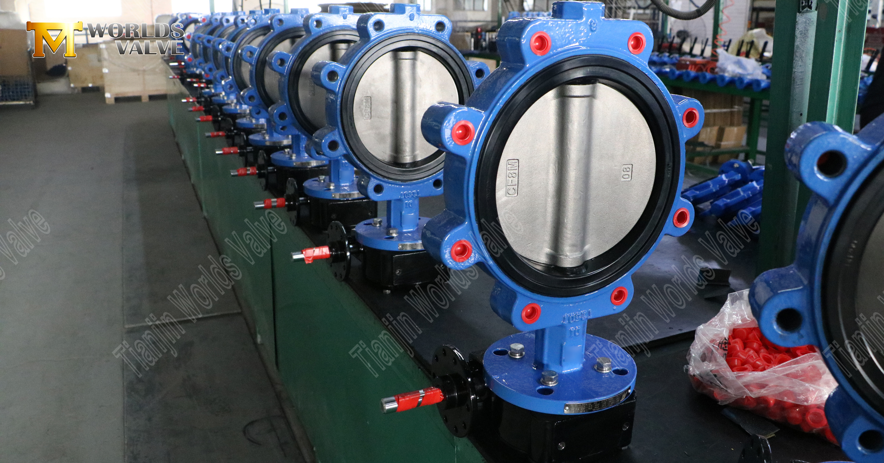 Vanne papillon &agrave; cosse avec si&egrave;ge en caoutchouc souple et disque en acier inoxydable (1)