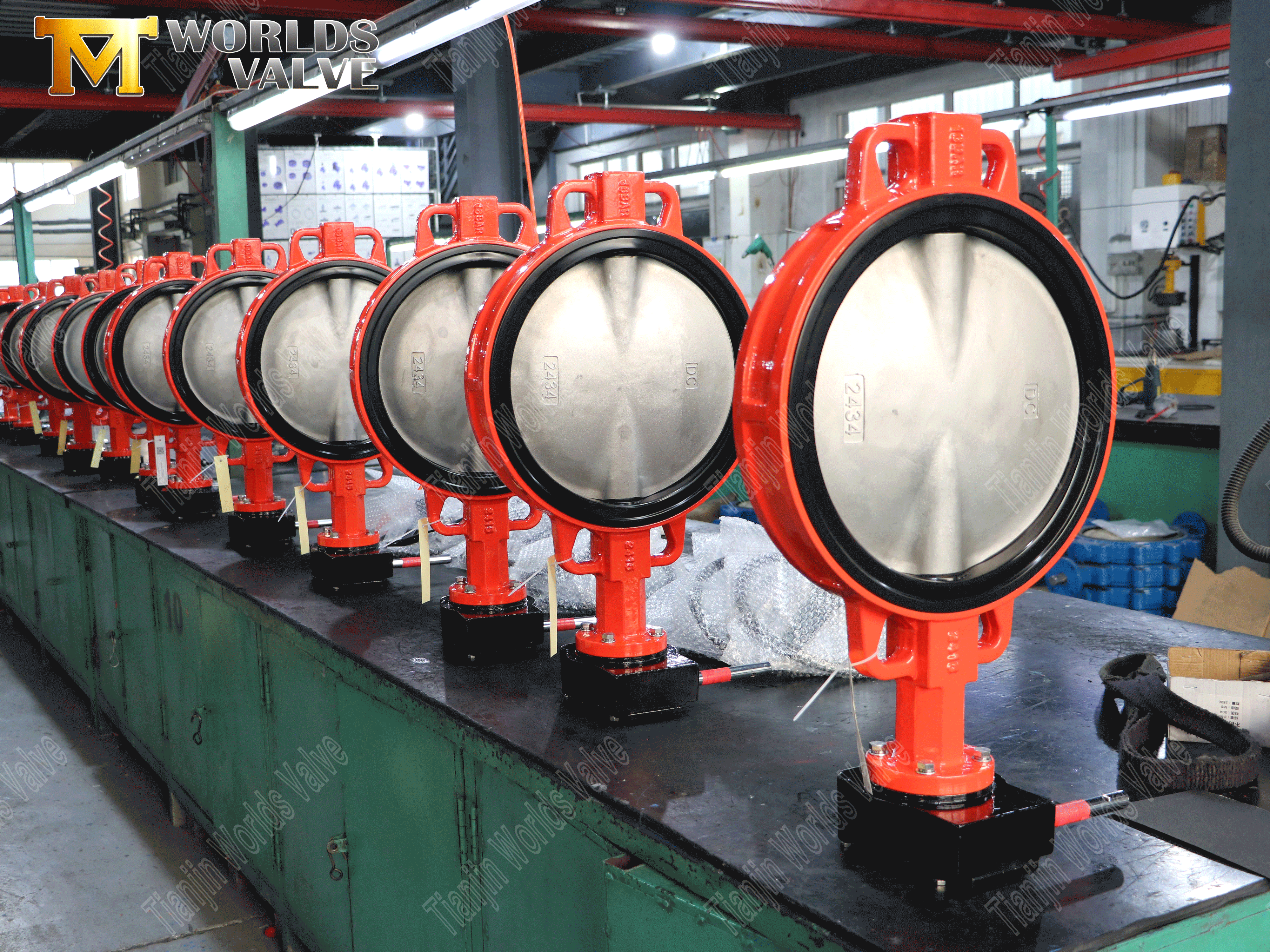 Vanne de papillons &agrave; plaquette avec si&egrave;ge r&eacute;silient-3