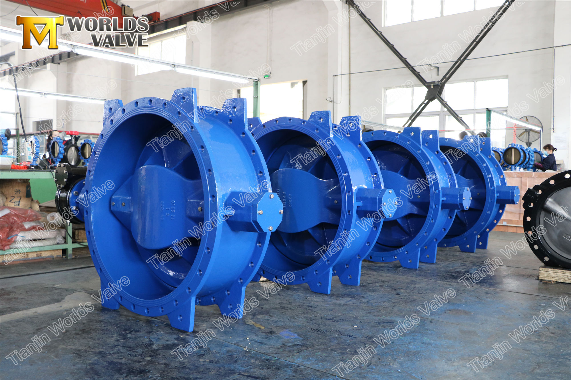 Soupape papillon &agrave; double bride excentrique avec si&egrave;ge SS316 SS304