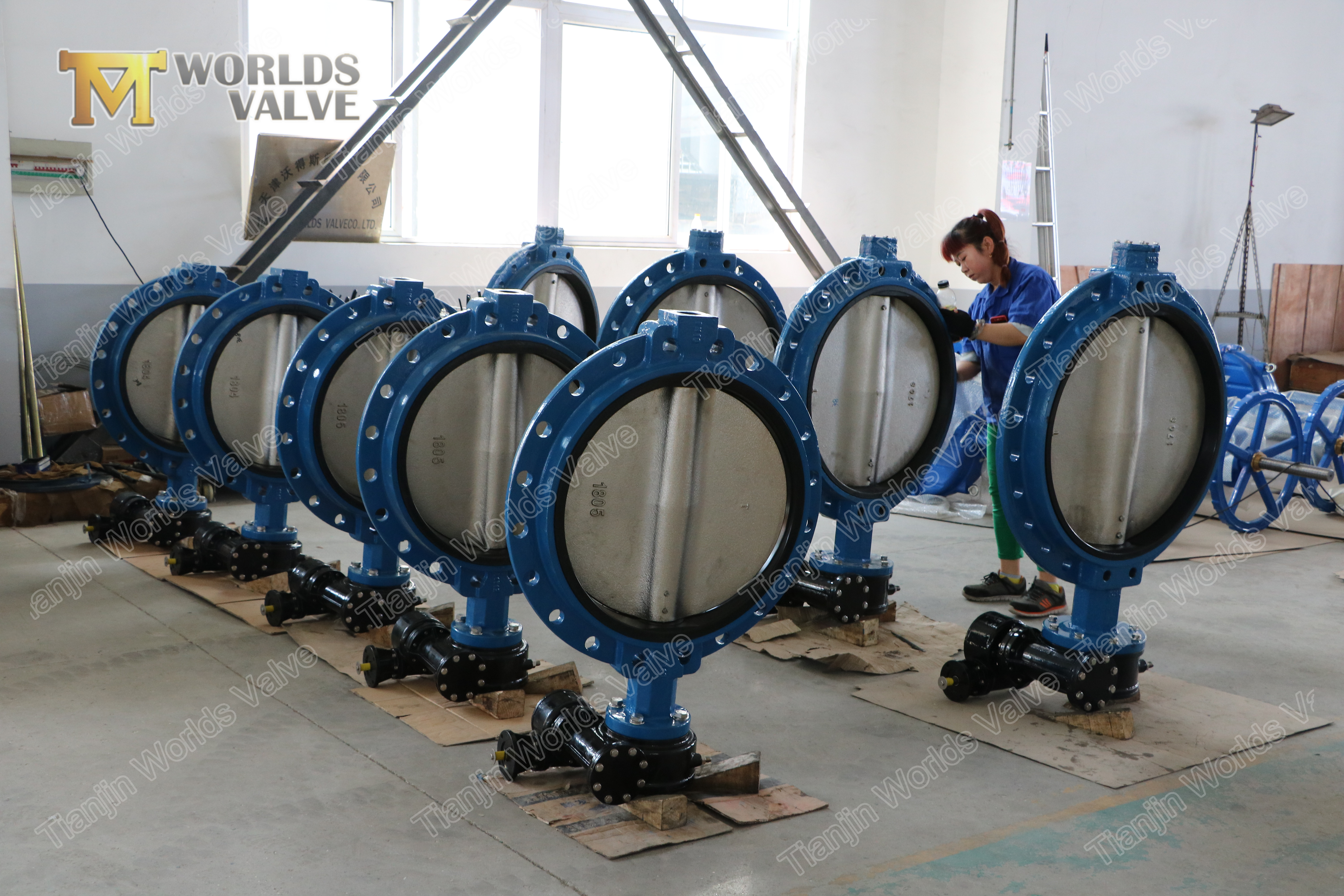 5 soupape papillon de fer ductile &agrave; bride &agrave; bride