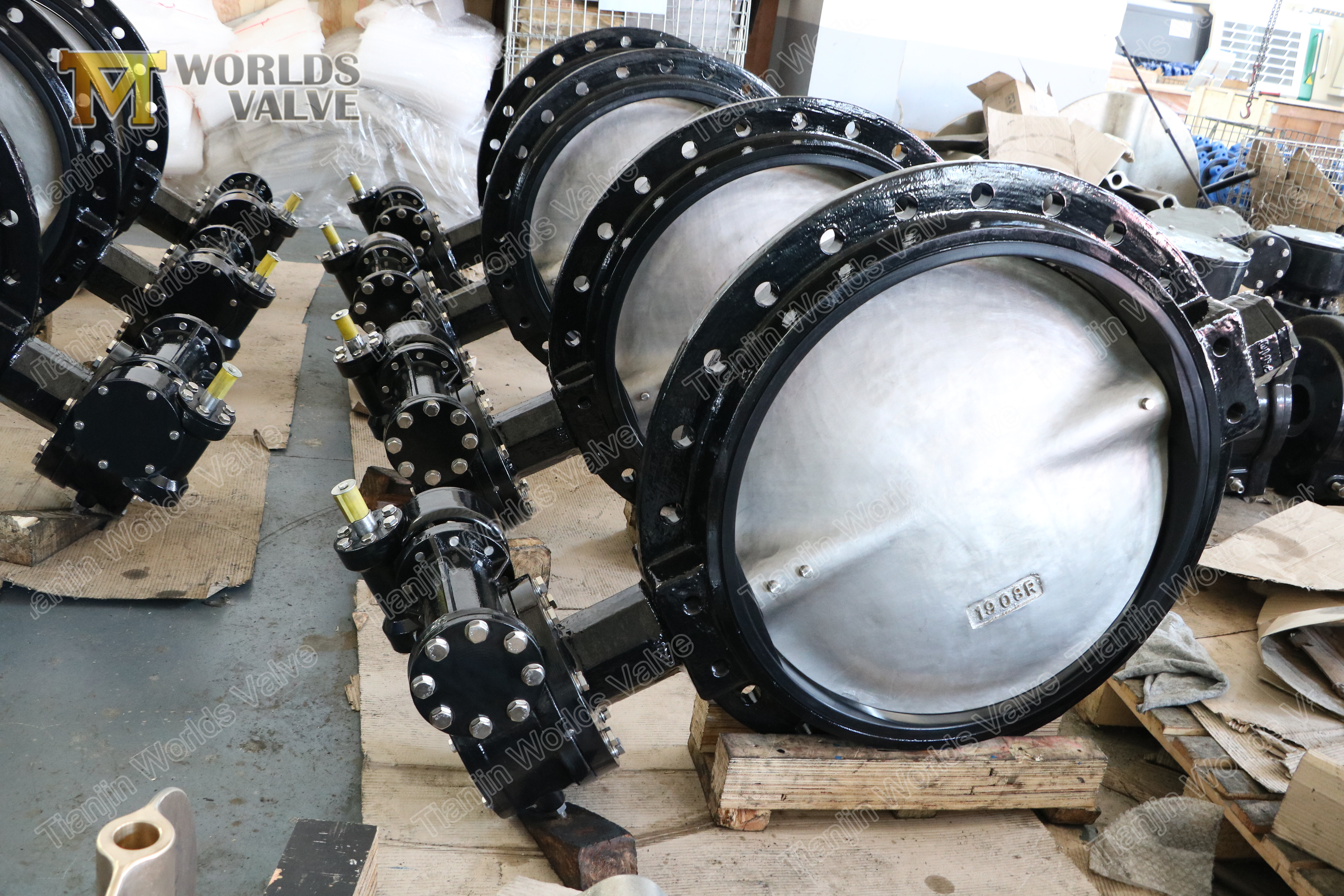 4 GJS400GJS500 Butterf de fer ductile &agrave; bride unique