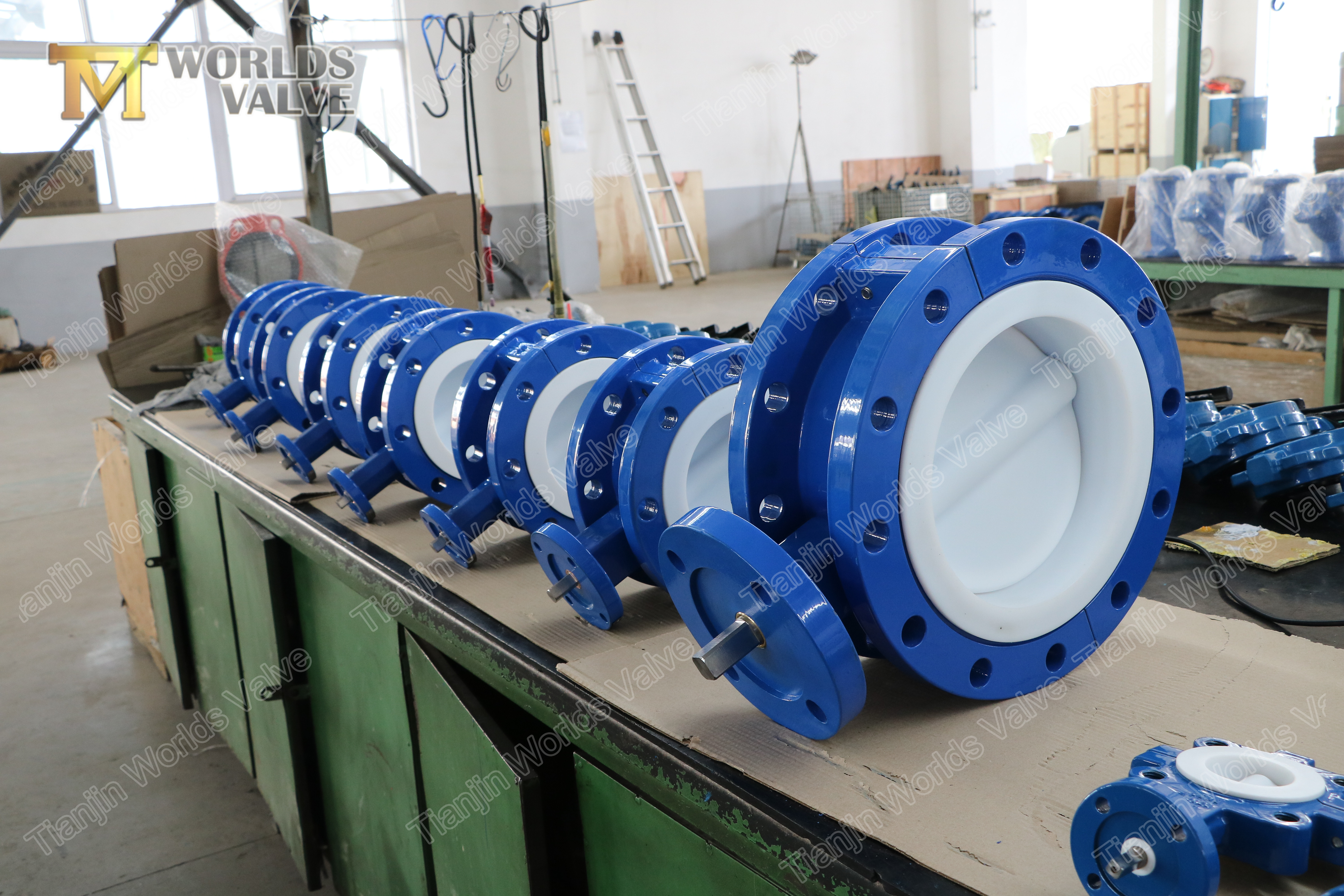2 doublure PTFE compl&egrave;te FlangedButterfly Valve