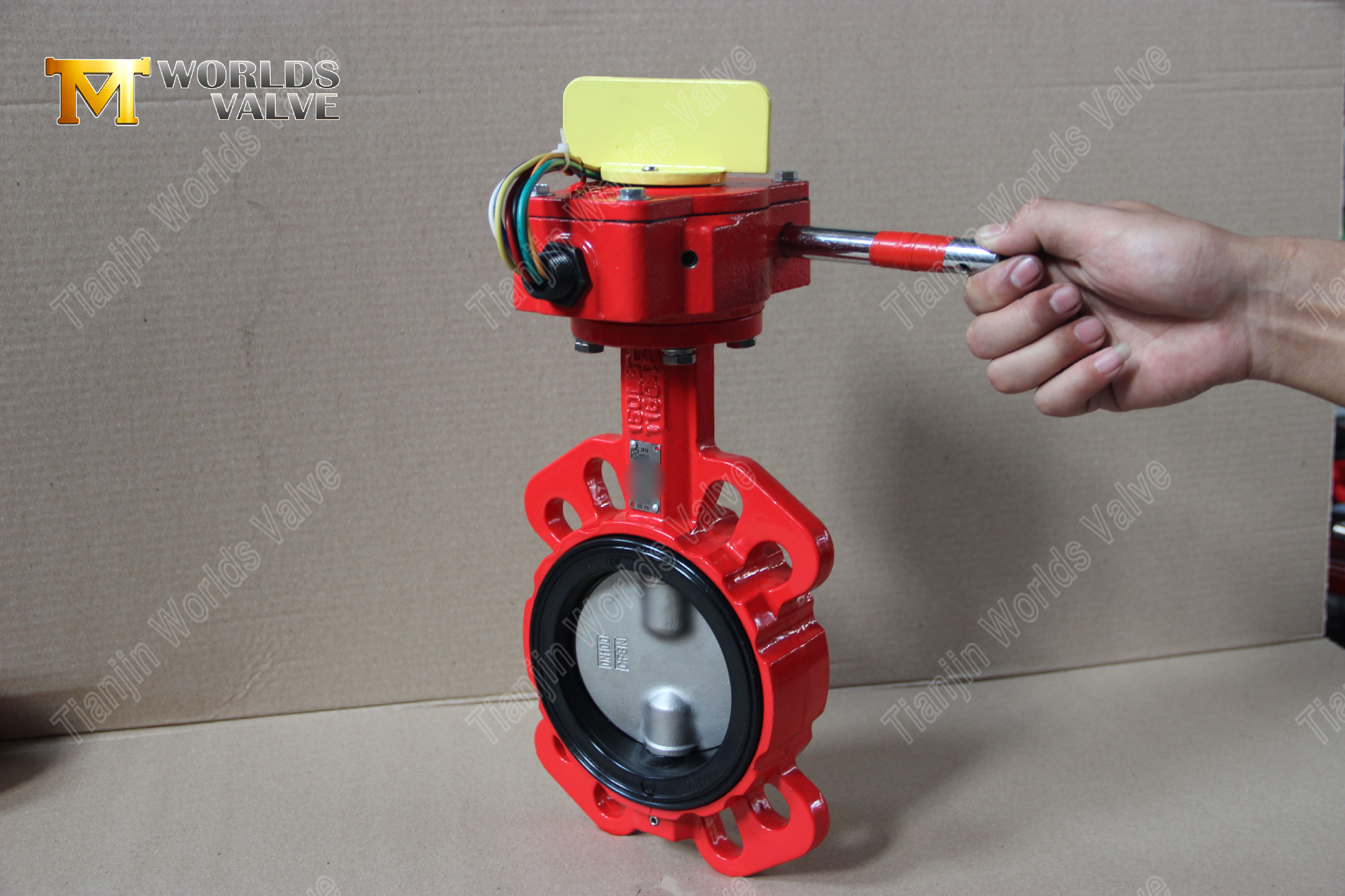Professional-PN16-Wafer-Butterfly-Valve-with-Split-Stem-Design-2