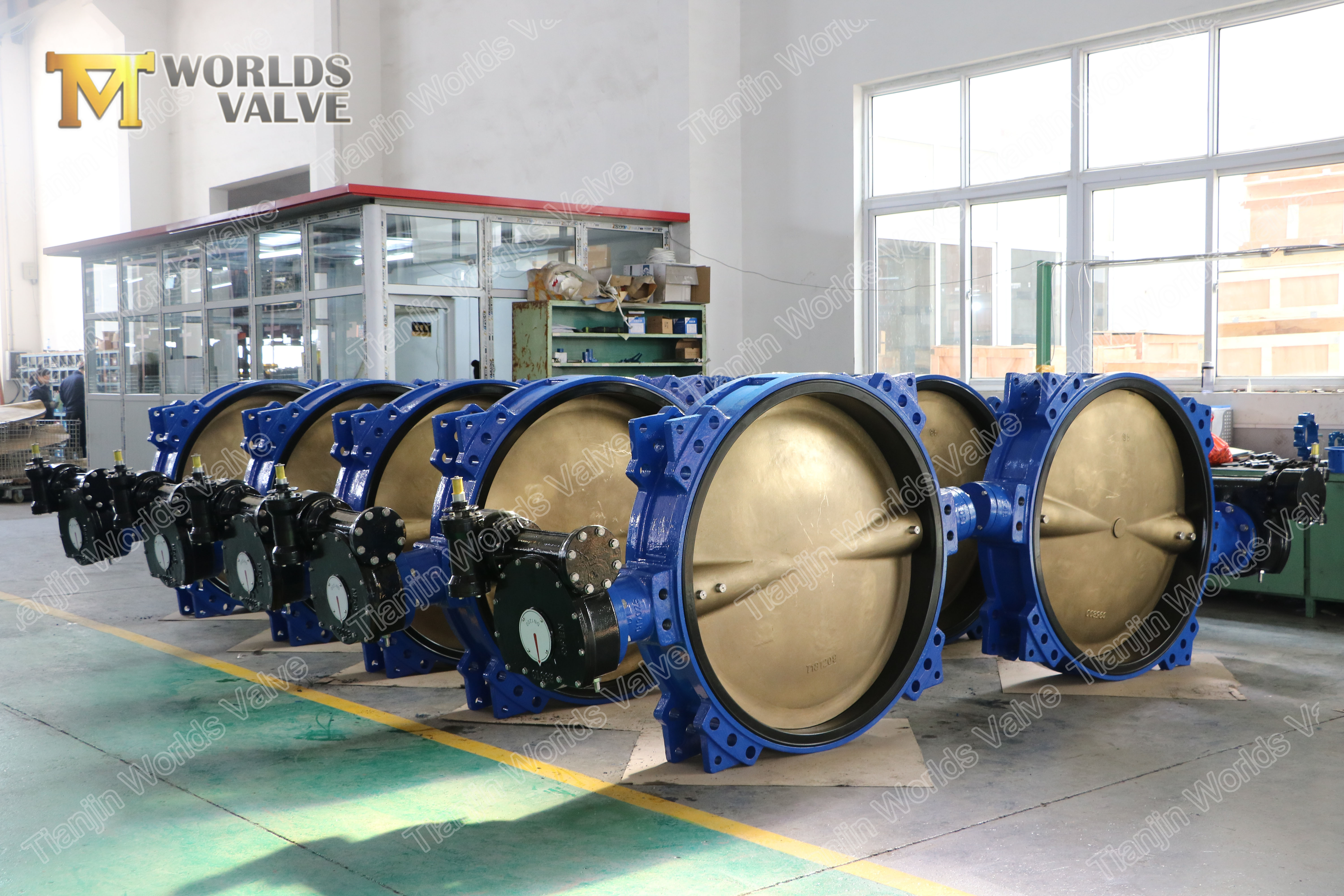 2 Caoutchouc EPDM NBR Buna-N Doublure Concentrique Valve de papillon Concentrique DN1200