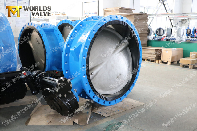 Siège en caoutchouc collé de vanne papillon à double bride à bride ANSI classe 150 FF RF