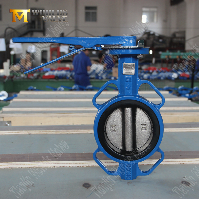 Fabricant de soupape de Chine - Valve papillon de type Wafer en fonte en fonte