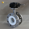 PTFE SIÈGE ET SALVES DE PAPILLE À LA VANIFICATION À LA FLANGE