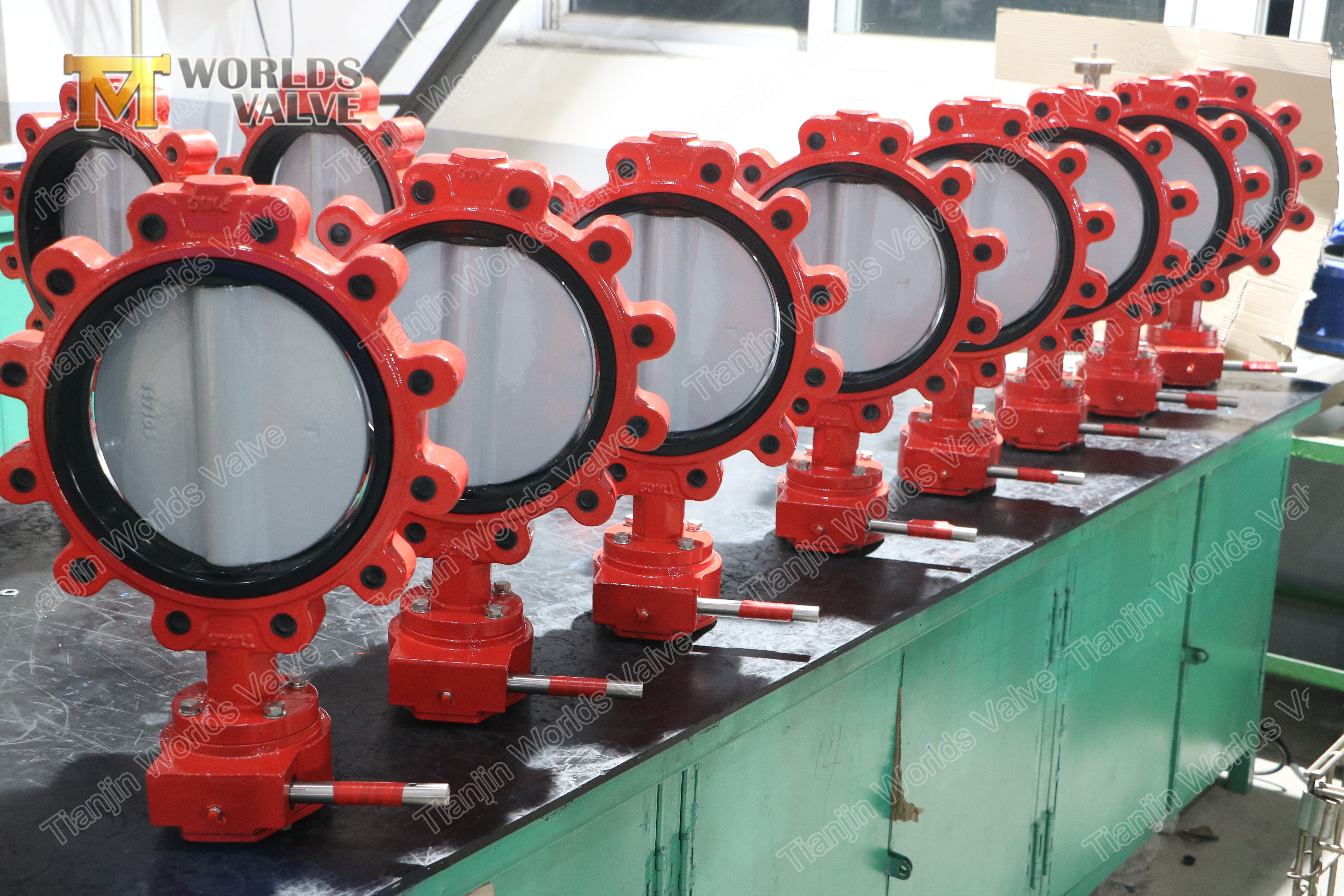 3 vanne de papillon de fer ductile,