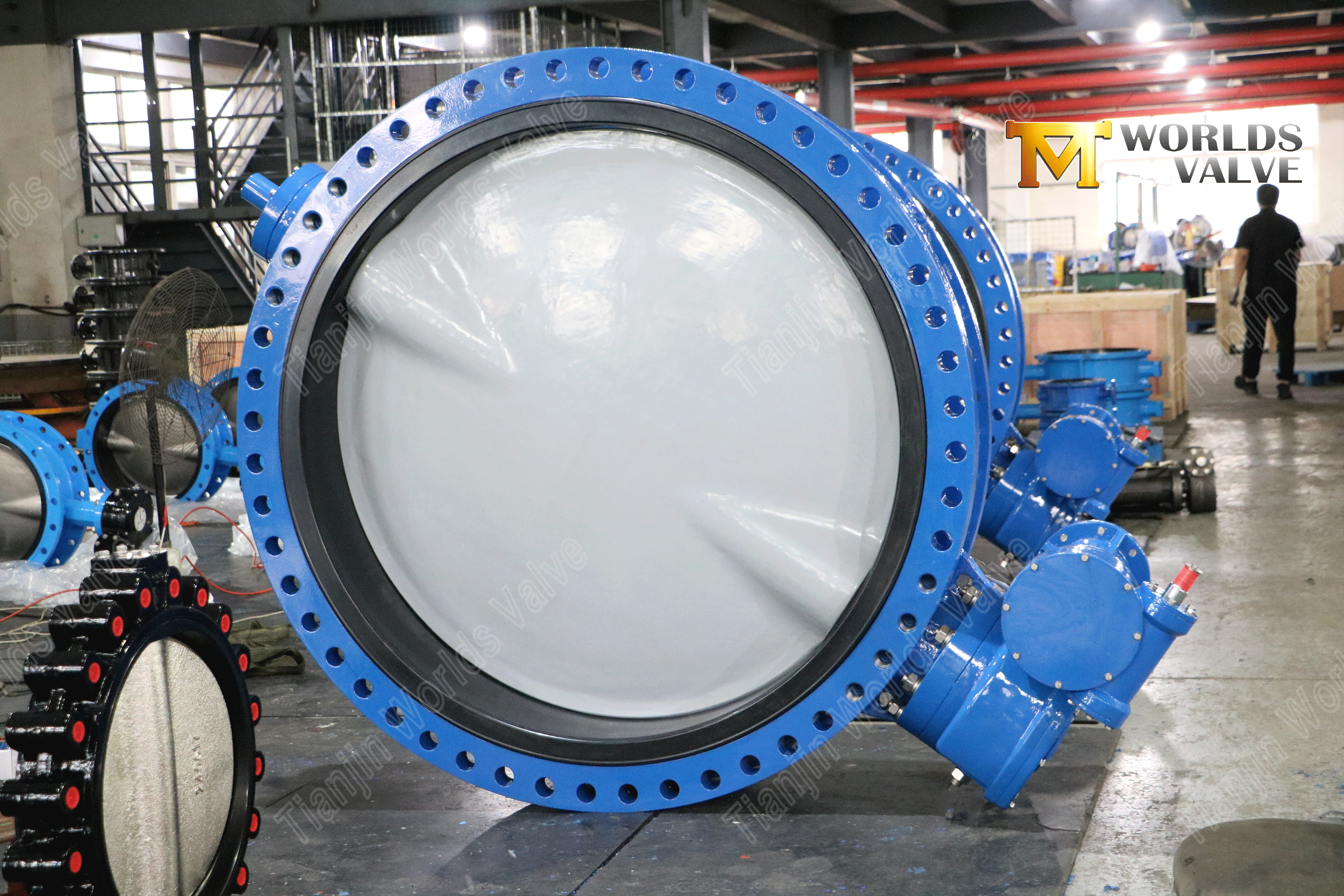 Traitement de l'eau Vanne papillon de type U Disque enduit de nylon 11 Option approuv&eacute;e par WRAS (4)